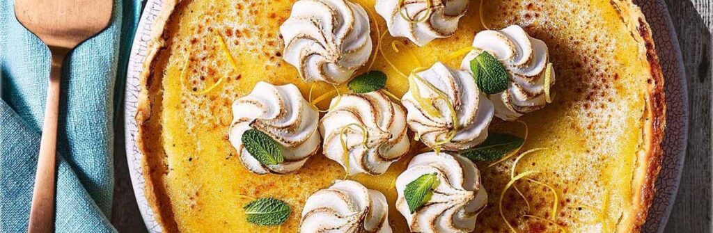 Lemon Meringue Brûlée Tart